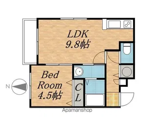 リュクス元町【303号室】の間取り