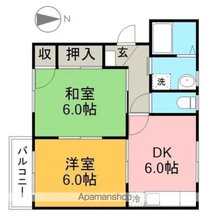 フレグランス宮本【2階】の間取り