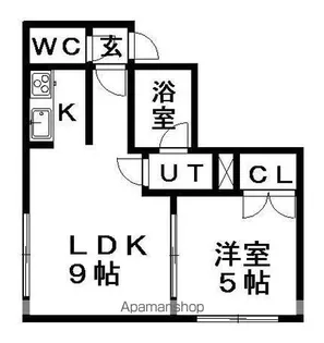 ヴィラフォーレスト壱番館【301号室】の間取り