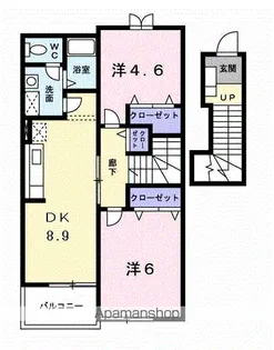 グレイスヒルA【2階】の間取り