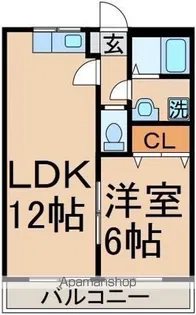 ブランシェ友田【103号室】の間取り