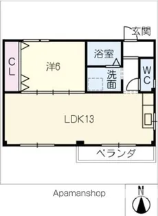 ハウス北屋敷【2階】の間取り