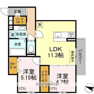 エムスクエア【2階】の間取り