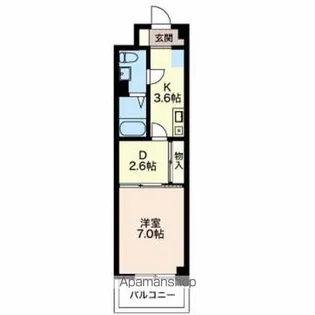 K.プレイス【4階】の間取り