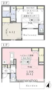 ガルガンチュア【L号室号室】の間取り