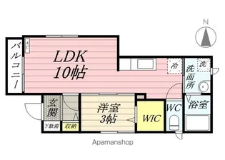 リヴェール玉川上水【1階】の間取り
