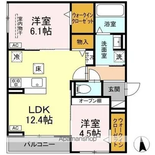 グランカメリア【1階】の間取り