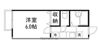 ホワイトハウス【203号室】の間取り