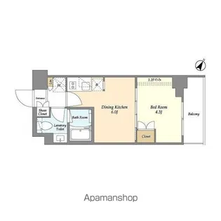 ベルファース駒沢三丁目【2階】の間取り