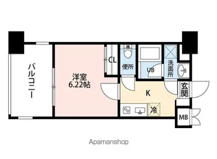 ラ・シック サヴォイ【14階】の間取り