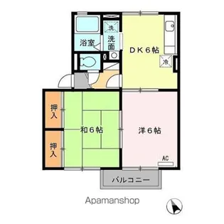 サンコート【201号室】の間取り