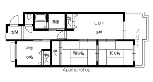 乾マンション【304号室】の間取り