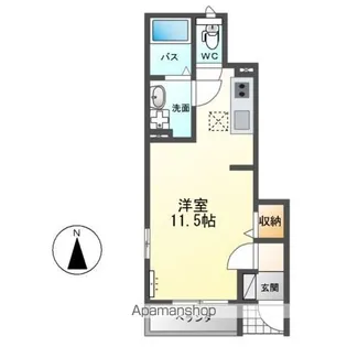 SAINT CLAIR(サン クレール)【1階】の間取り