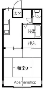 フラワーハウス仙北【103号室】の間取り