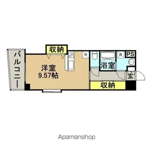 ロイヤルリバービュー【10階】の間取り