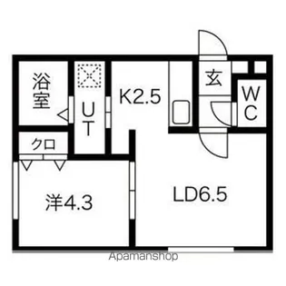 FERIOーI (フェリオ 1)【2階】の間取り