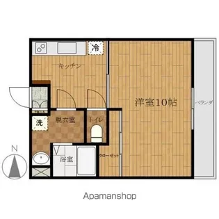 ヒルサイド馬見ケ崎【305号室】の間取り