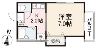 リバティーハイツ(西町)【2階】の間取り
