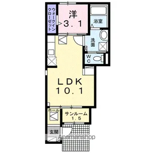 グリーンホームⅢ【1階】の間取り