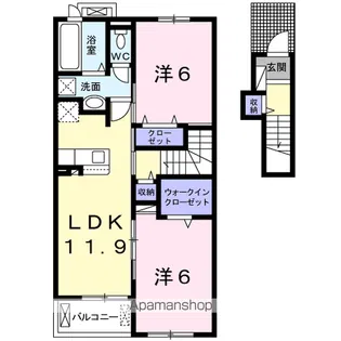 リンドール【2階】の間取り