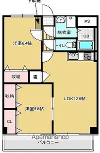 サン・ソレイユ安達【301号室】の間取り