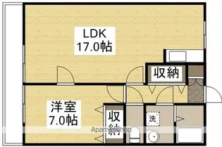 アークハイツ鹿田【4階】の間取り