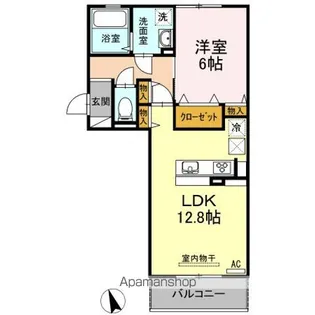 ラナ マラキ B棟【1階】の間取り