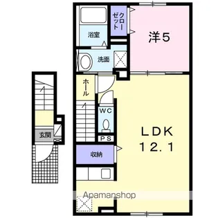 サニーレジデンスK【2階】の間取り
