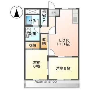 バンティアン【2階】の間取り