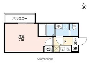 アレーズ六町【3階】の間取り