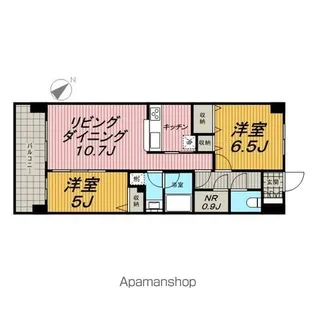 エコロジー千葉みなとレジデンス【5階】の間取り