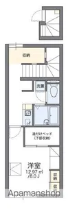 レオパレスハイム コルーテ【208号室】の間取り