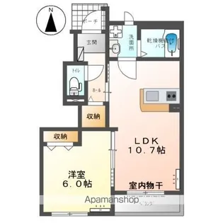 ディアフォレストⅡ【102号室】の間取り