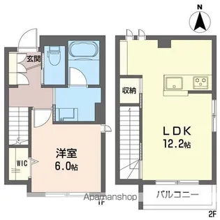 フィオーレ 世田谷【102号室】の間取り
