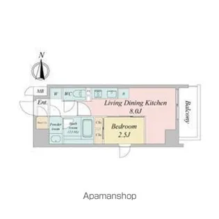 ルネフラッツ浄心【7階】の間取り