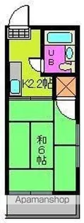 コーポ飛鳥Ⅱ【2階】の間取り