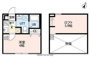 AO HAUOLI柏(アオハウオリカシワ)【1階】の間取り