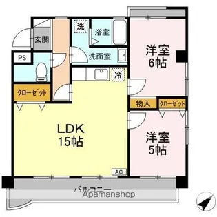 エステート富貴ノ台【1階】の間取り