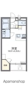 レオパレスコンフォーツM【102号室】の間取り