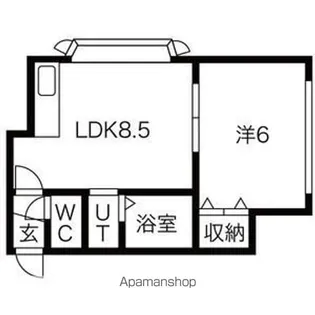 ノースウィングA【2階】の間取り