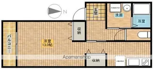 1Rの間取り画像