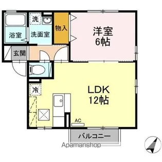 ウェスト ヴィラージュ【1階】の間取り