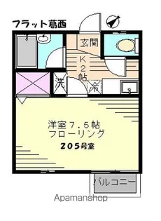 フラット葛西【2階】の間取り