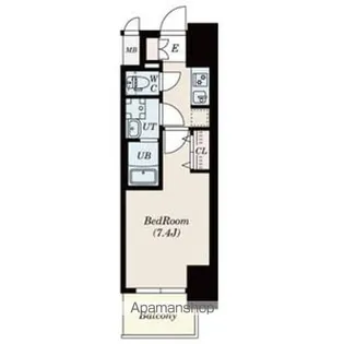 SーRESIDENCE豊国通【7階】の間取り