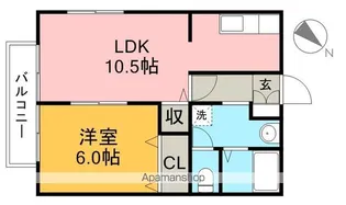 リベール高須【2階】の間取り