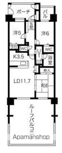 パークサンリヤン博多の森 I・Ⅱ番館【203号室】の間取り