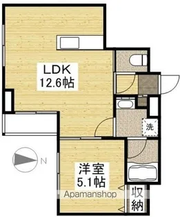 アーバン富田町【1階】の間取り
