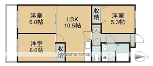 メリディアン【205号室】の間取り