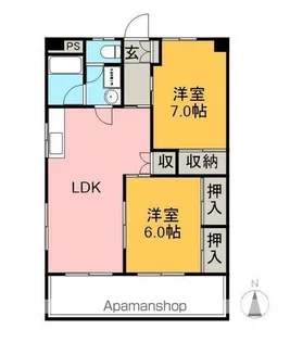 サワータウン花園【202号室】の間取り
