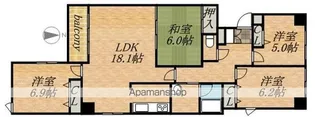 リラハイツ山鼻【3階】の間取り